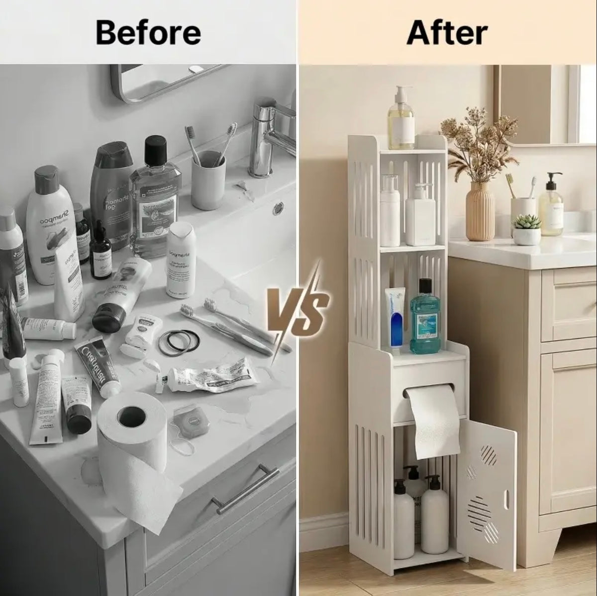 Vinyl White Mesh Bathroom Shelf - No Drill Wall-Mounted Organizer Suitable for Towels, Perfume Bottles, Soap Dishes, Space-Saving Layered Shelves with Mesh for Small Bathrooms, Moisture-Resistant Modern Bath Storage