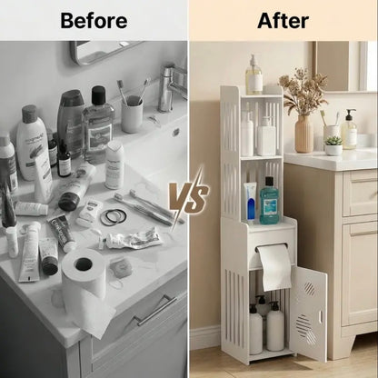 Vinyl White Mesh Bathroom Shelf - No Drill Wall-Mounted Organizer Suitable for Towels, Perfume Bottles, Soap Dishes, Space-Saving Layered Shelves with Mesh for Small Bathrooms, Moisture-Resistant Modern Bath Storage